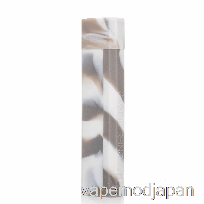 VAPE MOD ホワイト ライノ シリコン ダブアウト [クォーツ] グレーホワイト (UV グロー)
